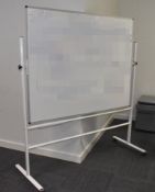 1 x Large Freestanding Whiteboard on Castors