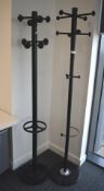 2 x Freestanding Coat Racks