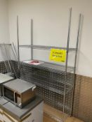 1 x Chrome Wire Shelving Rack for Commercial Kitchens