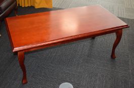 1 x Mahogony Coffee Table - Dimensions: ?