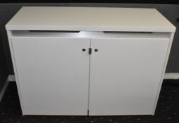 1 x Two Door Office AV Media Cabinet on Castors - Manufactured by AV