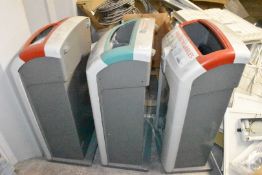 3 x Recycling Waste Bins - Manufactured by Glasdon - RRP £775WTP 183