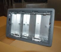 6 x CMD 20 Series 3 Compartment Access Floor Boxes - New and Unused - Product Number: PP20385GWTP157
