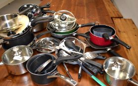 1 x Large Assorted Collection of Cooking Pans and Utensils