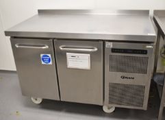 1 x Gram Two Single Countertop Refrigerator - 230v - Dimenisons: H90 x W120 x D70 cms