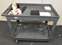 1 x Office Transport Trolley on Castors - Dimensions: H88 x W101 x D56 cms