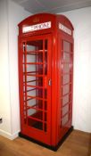 1 x Full Size Replica British Red K6 Telephone Box - High Quality - Previously Used Indoors