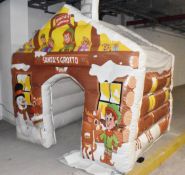 1 x Inflatable Santas Grotto with Air Blower - Approx 6 x 6ft