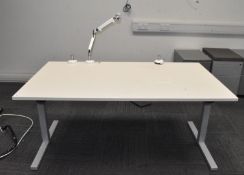 1 x Office Desk Fitted with a Monitor Arm