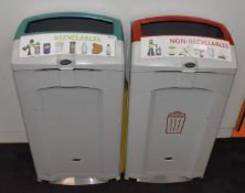2 x Recycling Waste Bins - Manufactured by Glasdon - RRP £450