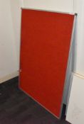 1 x Notice Board in Red