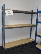 1 x Bolton Storage Rack with Wooden Shelves - H190 x W183 x D49 cms