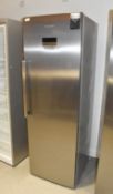 1 x Grundig GSN10720X Upright Single Door Refrigerator with a Stainless Steel Finish