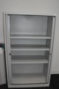 1 x Upright Office Storage Cabinet with Tambour Doors and Document Racks