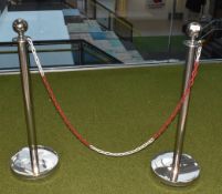 1 x Chrome Barrier Stands