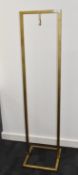 1 x Gold Metal Stand with Hanging Hook 153 cms