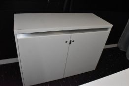 1 x Two Door Office AV Media Cabinet - Manufactured by AV - Features Castor Wheelsls, Space to Add