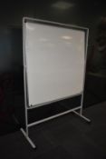 1 x Large Revolving Whiteboard on Castors