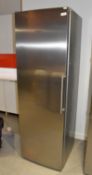 1 x Siemens KSVV30A Upright Single Door Refrigerator with a Stainless Steel Finish