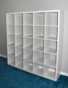1 x Cube Shelving Unit Finished in White