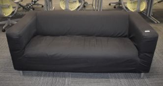 1 x Large Modern Sofa with Removable Black Cover - Length: 175 cms