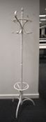 1 x White Freestanding Coat Rack