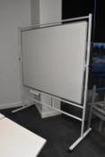 1 x Large Revolving Whiteboard on Castors