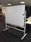1 x Freestanding Whiteboard on Castors
