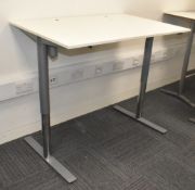 1 x Height Adjustable Computer Office Desk