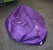 1 x Purple Bean Bag Bazaar