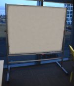 1 x Large Revolving Whiteboard on Castors