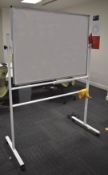 1 x Large Revolving Whiteboard on Castors