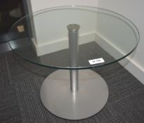 1 x Small Glass Coffee Table