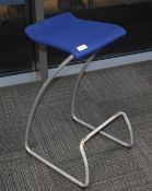 2 x Orangebox Spring O2 Bar Stools with Blue Seats