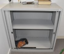 1 x Office Storage Cabinet with Tabour Sliding Doors