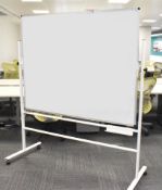 1 x Large Freestanding Whiteboard on Castors