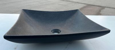 1 x Stonearth Designer Square Countertop Sink Basin - New Boxed Stock - SB410BT -  Size: H120 x W460