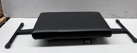1 x STAGG Adjustable X-Style Keyboard Bench - NO VAT ON THE HAMMER - Ref: MMG146/KEB-A30/MMGC8 -