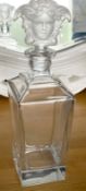 1 x VERSACE By ROSENTHAL 'Treasury' 100% Crystal Decanter wth Medusa Head Stopper, 800ml -