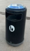 1 x Commercial Outdoor Waste Bin - Ref: NA - CL987 - Location: Altrincham WA14 Dimensions: 103cm (h)