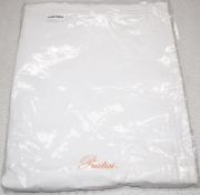 1 x PRATESI 'Tre Righe' Luxury 100% Egyptian Cotton Embroidered Duvet Cover & Plain Top Sheet