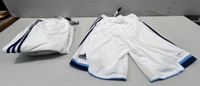 4 x ADIDAS Climacool Stockholm Djurgarden Football Club Shorts - NO VAT ON THE HAMMER - Ref: