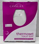 1 x CAVALIER Slow Close Thermoset Toilet Seat - NO VAT ON THE HAMMER - Ref: MMG139/MMGC8 - CL955 -