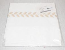 1 x PRATESI Fredrico Luxury 100% Egyptian Cotton Pillowcase Sham with Gold Embroidery, Made In Italy