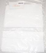 1 x PRATESI 'Tre Righe' Luxury 100% Egyptian Cotton Pillowcase Sham with Silver Embroidery