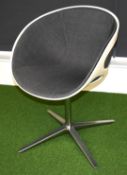 1 x Fritz Hansen RIN HK10 Swivel Chair Designed by Hiromichi Konno - Iconic Chairs
