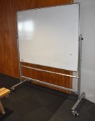 1 x Large Freestanding Whiteboard on Castors