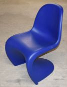 6 x VITRA Verner Panton Chair in Blue - Designed by Verner Panton