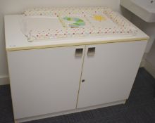 1 x Low Storage Cabinet with Baby Changer, Tommee Tippee Bottle Baby Bottle Warmer and Tommee Tippee