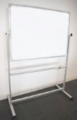 1 x Large Freestanding Whiteboard on Castors